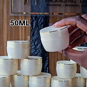 Home lux butter gold jar