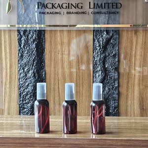 100ml amber pump bottles