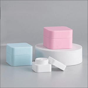 square matte jars