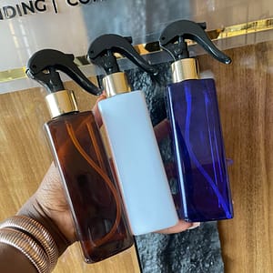 pearl white gold trigger spray bottle