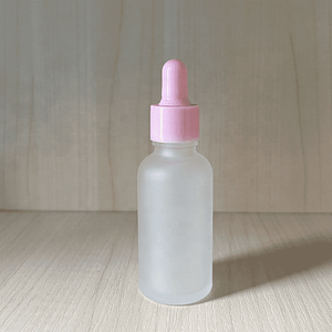 frosted dropper bottle