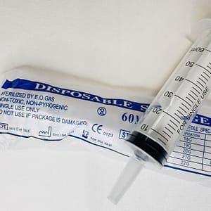 syringe with needle