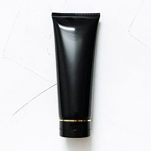 black tube with gold lining