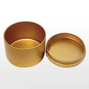 Home 2oz matte tin jars