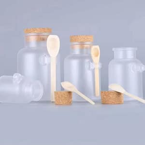 Home thick cork glass jars