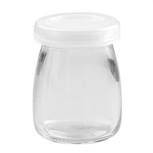 200ml pudding bottle glass jars with plastic lid
