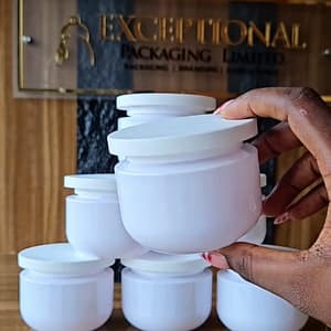 250ml white u jar