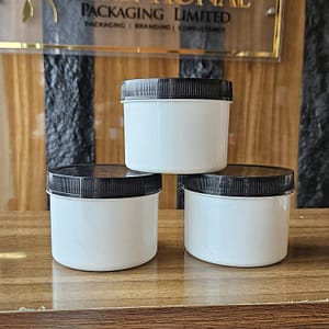 250ml white bowl jar