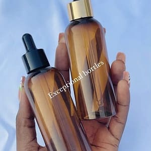Home amber pet dropper bottle