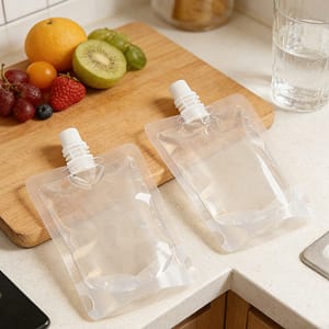 stand up clear pouch bag