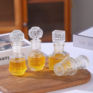 Home 50ml glass mini wine bottle