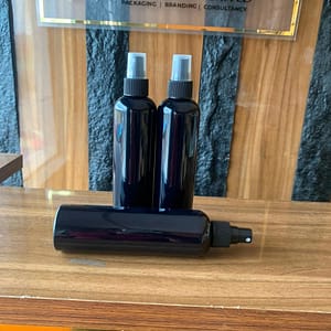 black pet spray bottle