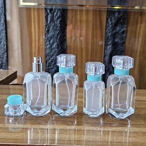 Home blue tie spray bottle