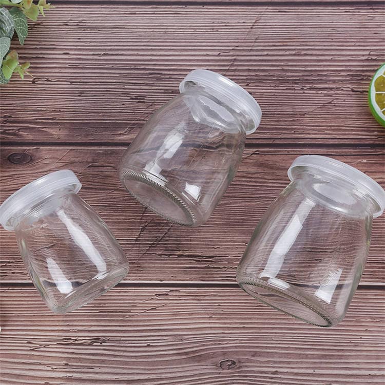 200ml pudding bottle glass jars with plastic lid 200ml pudding bottle glass jars with plastic lid